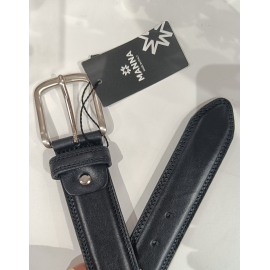 Ceinture en cuir noir"Manna"