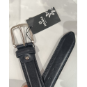 Ceinture en cuir noir"Manna"