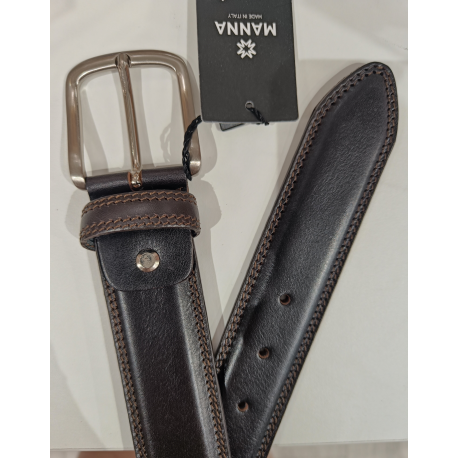 Ceinture en cuir camel"Manna"