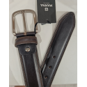 Ceinture en cuir marron "Manna"