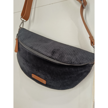 Sac banane en synthétique noir "Francinel"