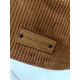 Grand sac banane en synthétique ,velours camel "Francinel"