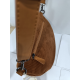 Grand sac banane en synthétique ,velours camel "Francinel"