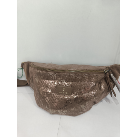 Grand sac banane en synthétique effet python -Mia & Joy-