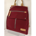 Sac à dos en synthétique bordeaux "Francinel"