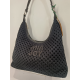 Sac au crochet en synthetique noir "Mia-Joy"