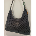 Sac au crochet en synthetique noir "Mia-Joy"