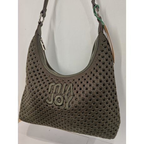 Sac au crochet en synthetique noir "Mia-Joy"