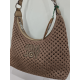 Sac au crochet en synthétique marron "Mia-Joy"