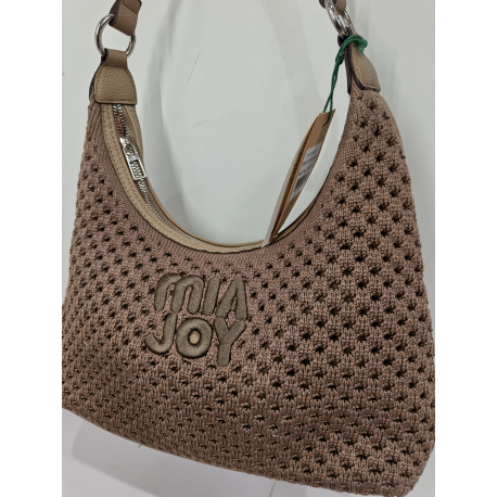 Sac au crochet en synthétique marron "Mia-Joy"