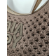 Sac au crochet en synthétique marron "Mia-Joy"