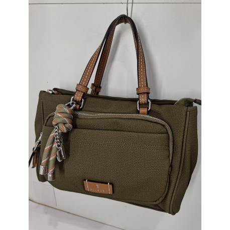 Sac en synthétique taupe "Mia-Joy"