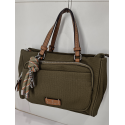 Sac en synthétique kaki "Mia-Joy"