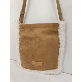 Sac en synthétique camel -Francinel-