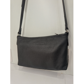 Petit sac en cuir noir"Arthur et Aston"