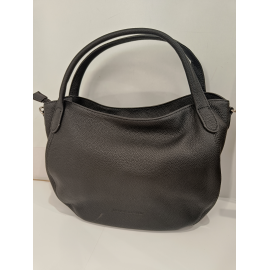 Petit sac en cuir noir"Arthur et Aston"