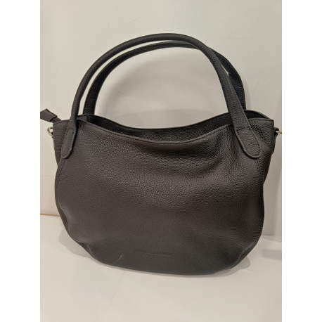 Petit sac en cuir noir"Arthur et Aston"