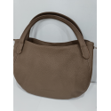 Sac en cuir taupe "Arthur et Aston"