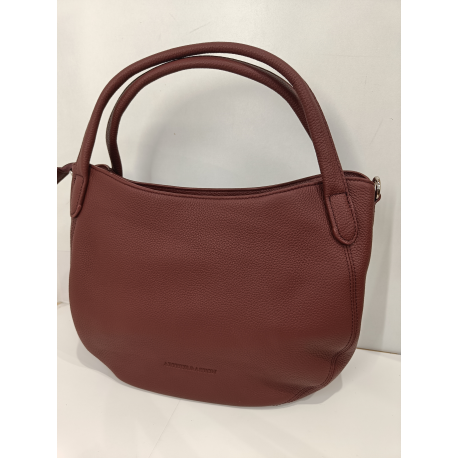 Sac en cuir taupe "Arthur et Aston"