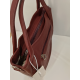 Sac en cuir taupe "Arthur et Aston"