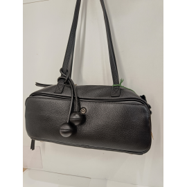 Sac en cuir noir "Arthur et Aston"