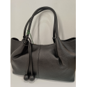 Sac en cuir noir -Mia et Joy-