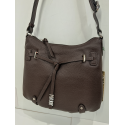 Sac porté travers en cuir marron -Francinel-