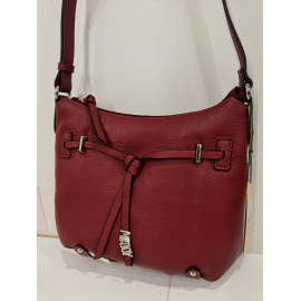 Sac porté travers en cuir marron -Francinel-