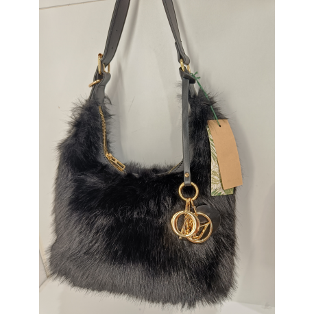 Sac en synthétique noir "Mia-Joy"
