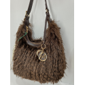 Sac en fausse fourrure marron "Mia-Joy"
