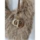 Sac en fausse fourrure marron "Mia-Joy"