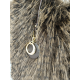 Grand sac en fausse fourrure noir "Mia-Joy"