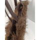 Grand sac en fausse fourrure noir "Mia-Joy"