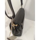 Sac porté travers en cuir noir -Francinel-