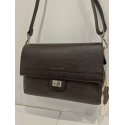 Sac porté travers en cuir marron -Francinel-