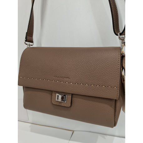 Sac porté travers en cuir marine -Francinel-