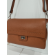 Sac porté travers en cuir bordeaux -Francinel-
