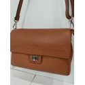 Sac porté travers en cuir camel -Francinel-