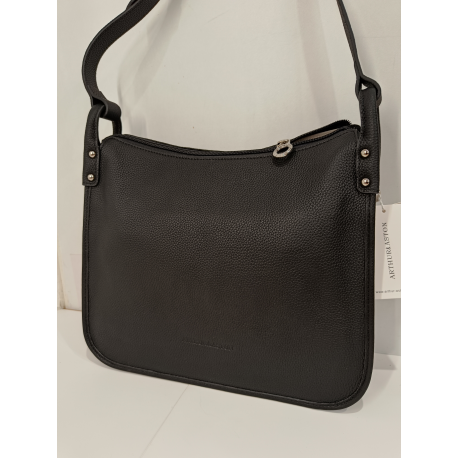 Sac en cuir noir "Arthur et Aston"