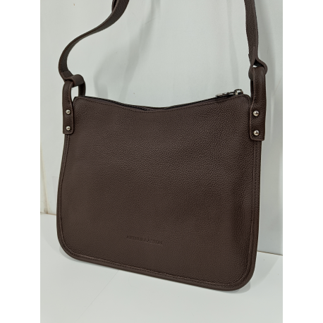 Sac en cuir noir "Arthur et Aston"