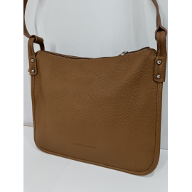 Grand sac en cuir camel "Arthur et Aston"