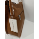 Grand sac en cuir camel "Arthur et Aston"