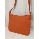 Grand sac en cuir orange "Arthur et Aston"