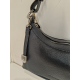 Sac porté travers en cuir noir -Francinel-