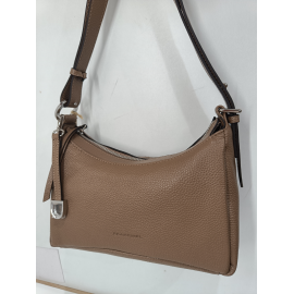 Sac porté travers en cuir marron -Francinel-