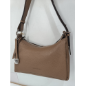 Sac porté travers en cuir taupe -Francinel-
