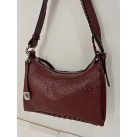 Sac porté travers en cuir taupe -Francinel-