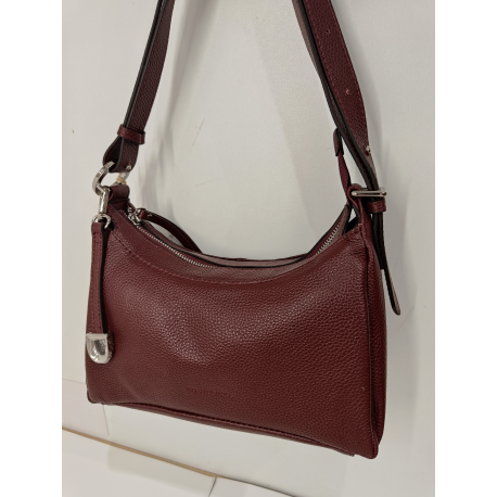 Sac porté travers en cuir taupe -Francinel-