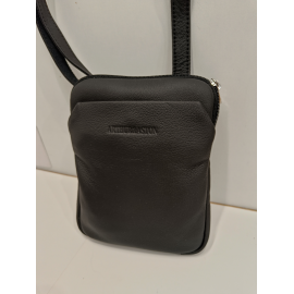 Sacoche en cuir souple noir"Arthur&Aston"