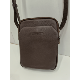 Sacoche en cuir souple noir"Arthur&Aston"